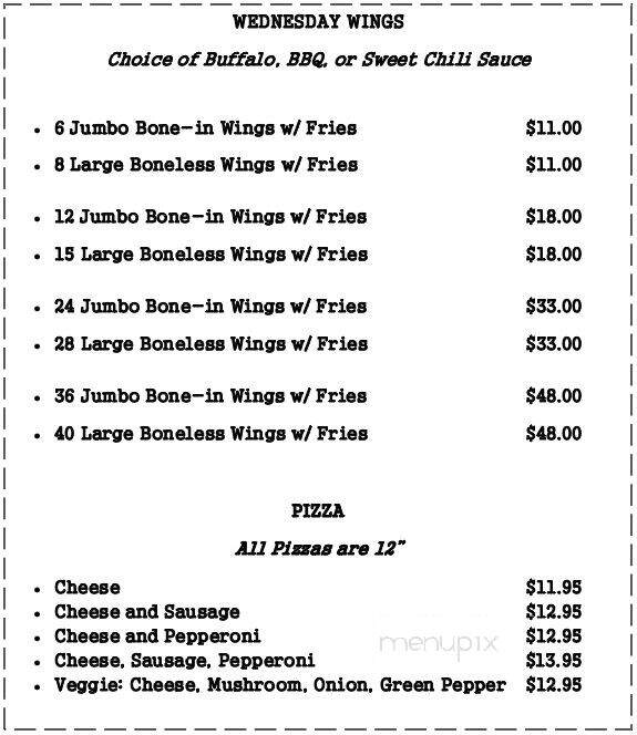 Bog - Saukville, WI menu_pic