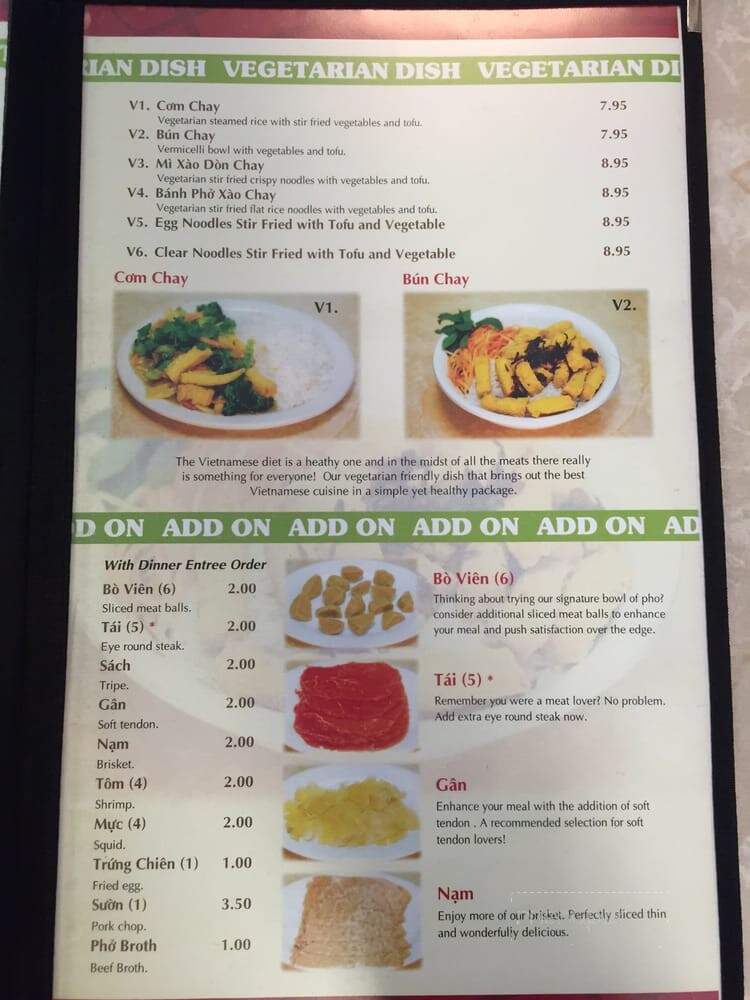 Pho Hoang - Fort Smith, AR menu_pic