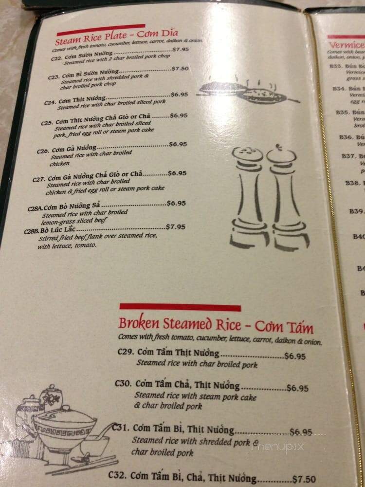 Pho Hoang - Fort Smith, AR menu_pic