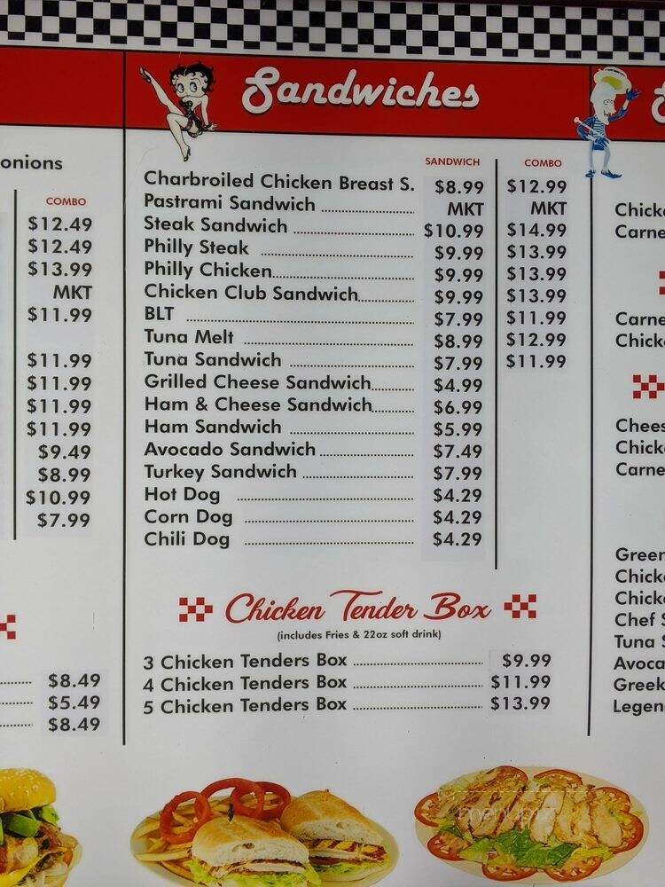 Legends Burgers - Rancho Cucamonga, CA menu_pic