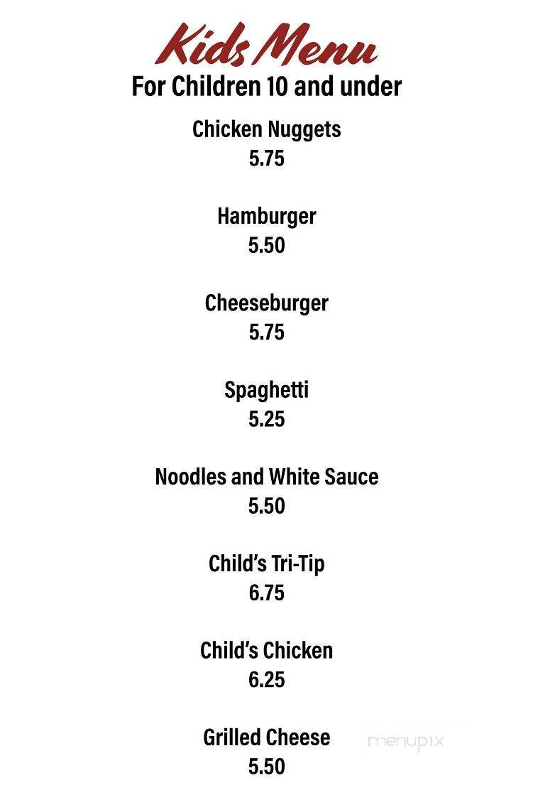 Peppery Bar & Brill - Sonora, CA menu_pic