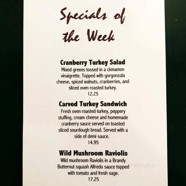 Peppery Bar & Brill - Sonora, CA menu_pic