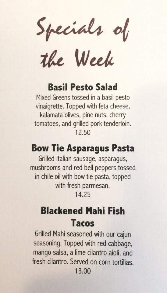 Peppery Bar & Brill - Sonora, CA menu_pic