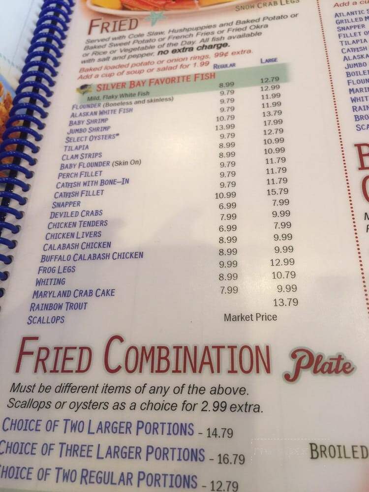 Silver Bay Seafood - Stockbridge, GA menu_pic