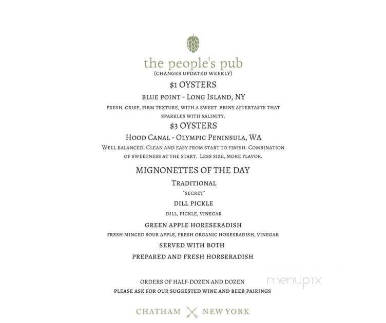 The People's Pub - Chatham, NY