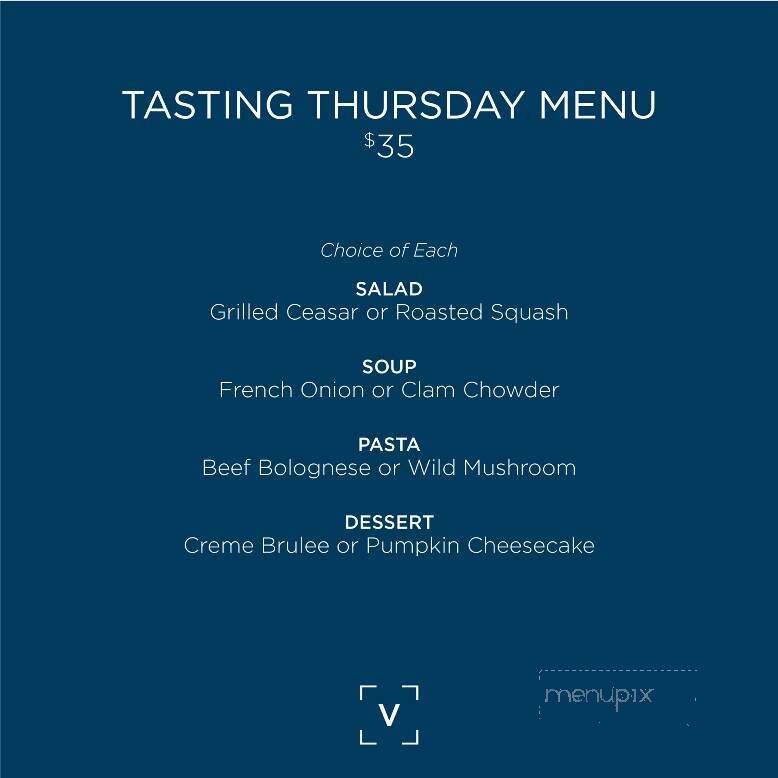 Vele - Springfield, IL menu_pic