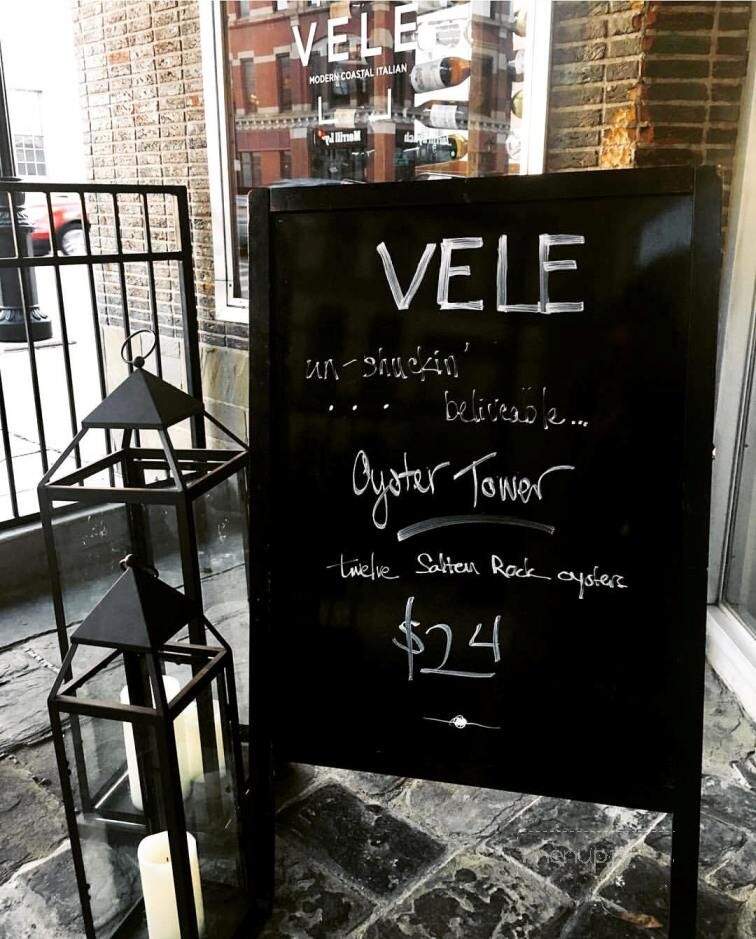 Vele - Springfield, IL menu_pic