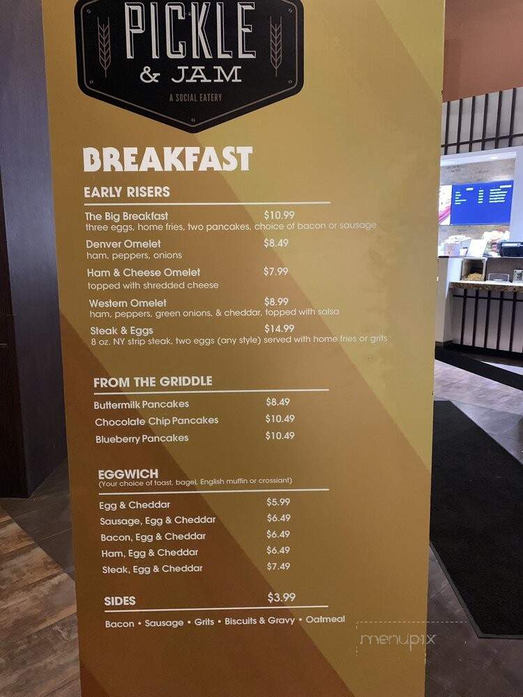 Pickle & Jam at Gold Strike Casino Resort - Tunica Resorts, MS menu_pic