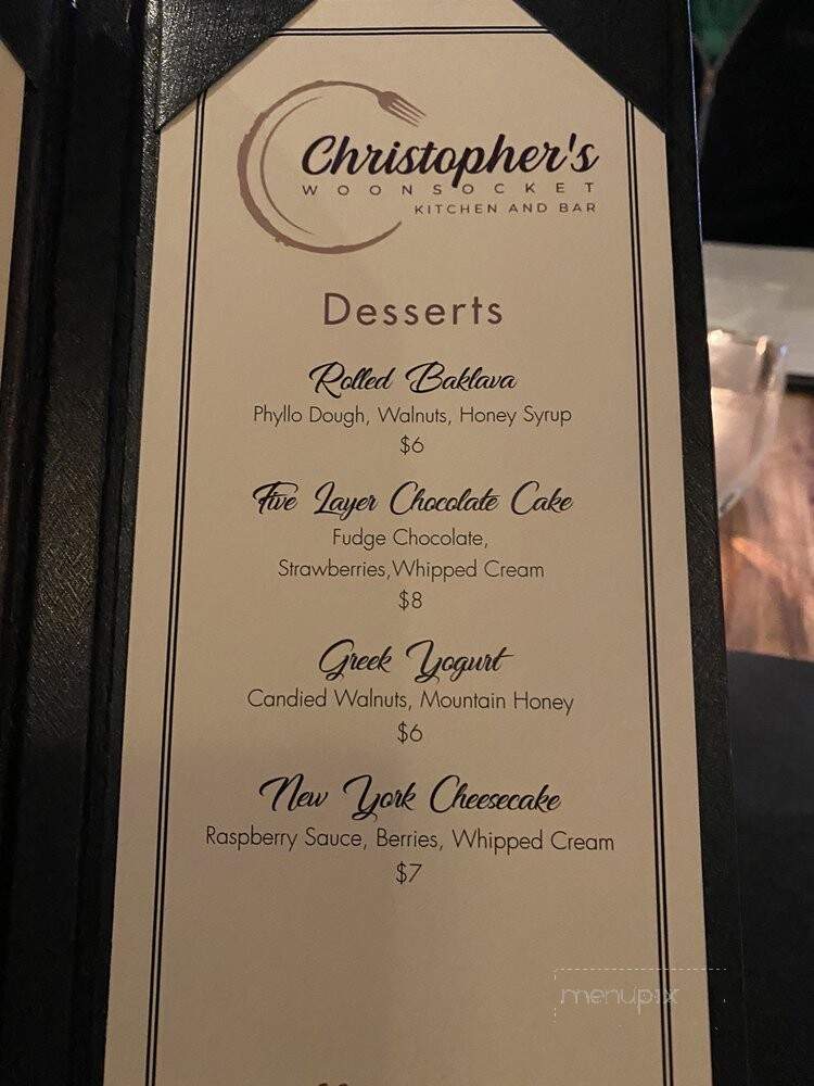 Christopher's Kitchen and Bar - Woonsocket, RI