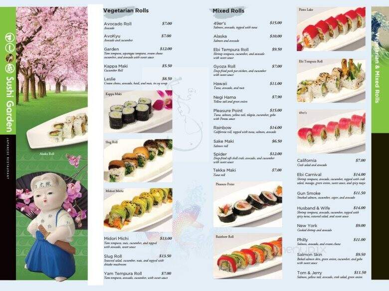 Sushi Garden - Aptos, CA menu_pic