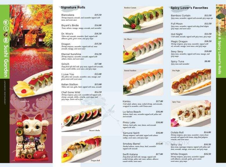 Sushi Garden - Aptos, CA menu_pic