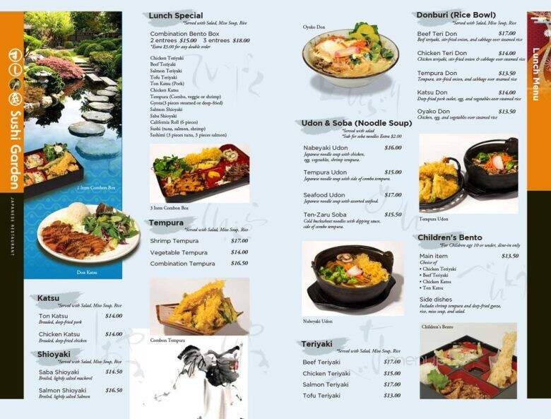 Sushi Garden - Aptos, CA menu_pic