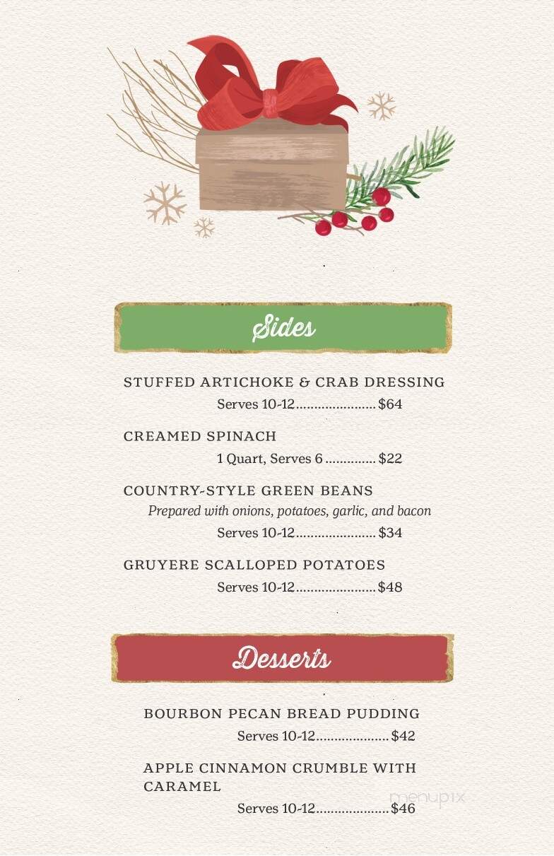 Rosemary & Roux - River Ridge, LA menu_pic