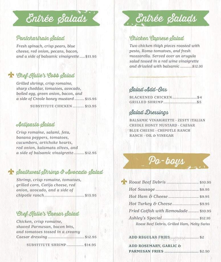 Rosemary & Roux - River Ridge, LA menu_pic