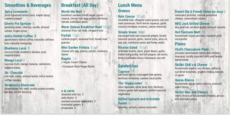 The Vegan Nest Cafe - Clinton, MA menu_pic