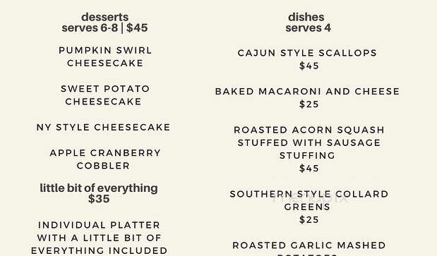 The Vegan Nest Cafe - Clinton, MA menu_pic