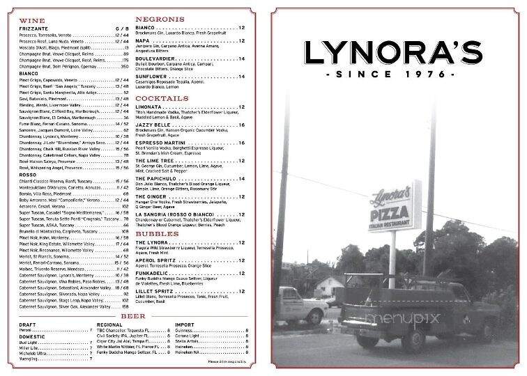 Lynoras Boca Raton - Boca Raton, FL menu_pic
