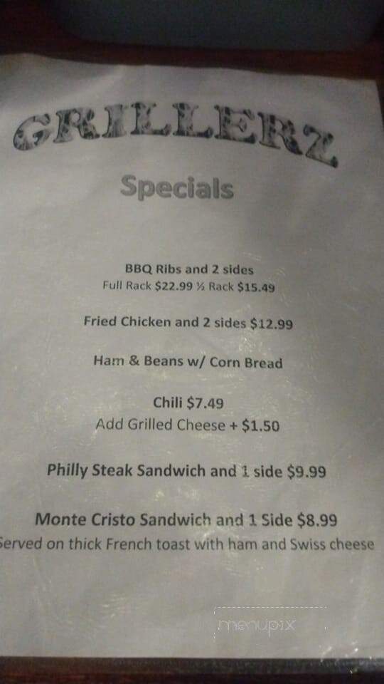 Grillerz - Nineveh, IN menu_pic