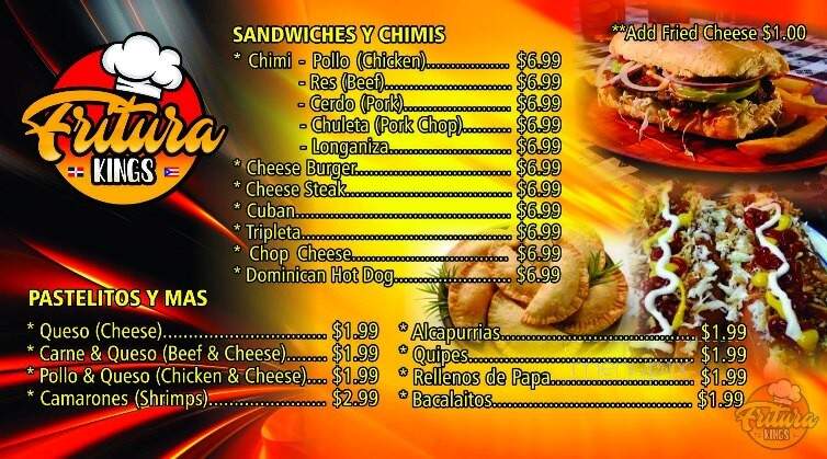 Fritura Kings - Reading, PA menu_pic