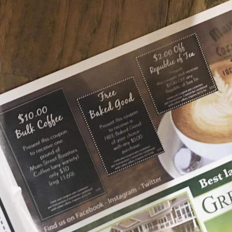 Main St Coffee House - Nappanee, IN menu_pic