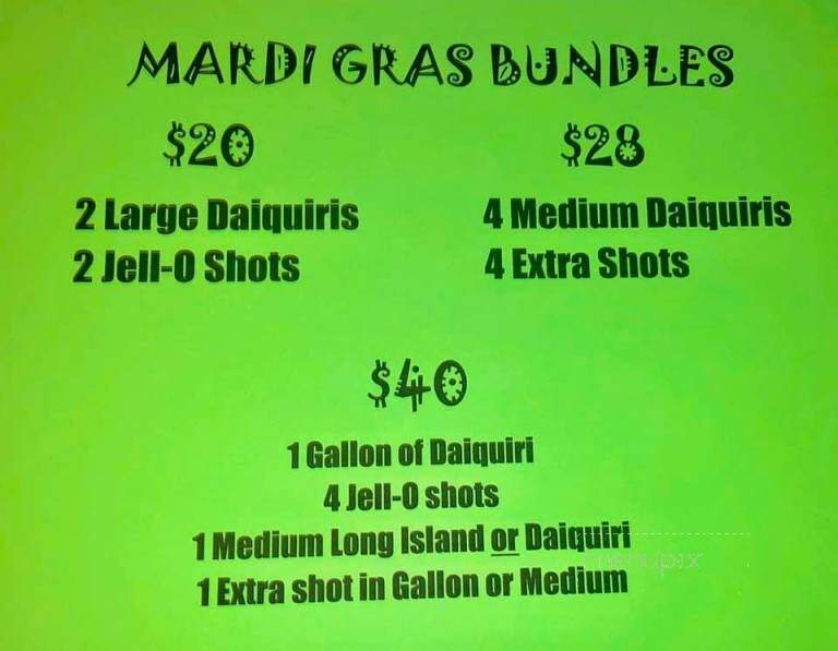 New Orleans Original Daiquiris - La Place, LA menu_pic