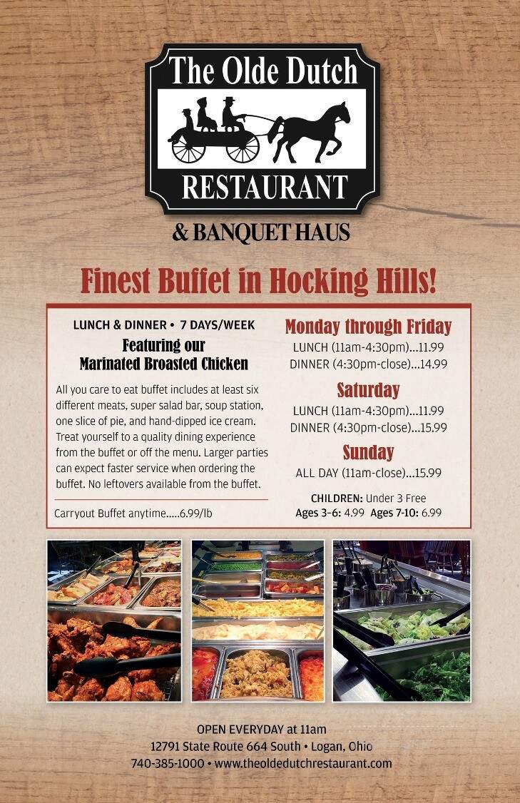 Olde Dutch Restaurant - Logan, OH menu_pic