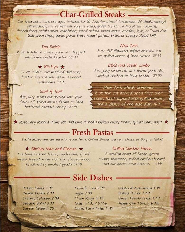 Back Porch BBQ - Jacksonville, OR menu_pic