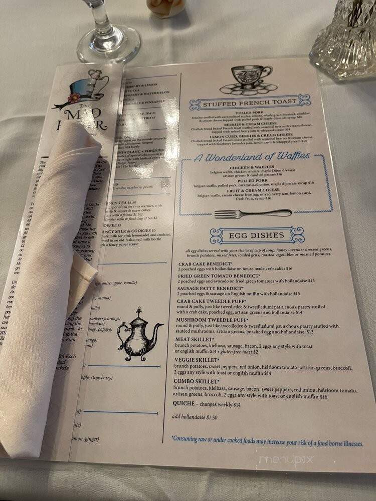The Mad Hatter Tea Room - Anoka, MN menu_pic