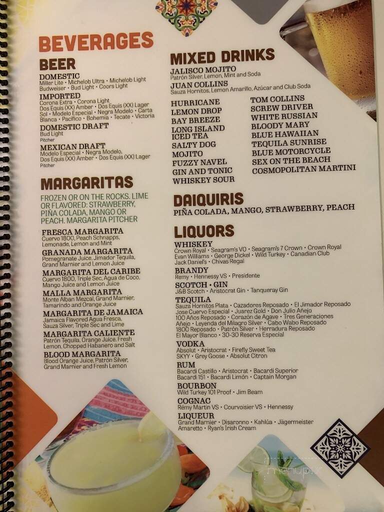 Dos Amigos - Lenoir, NC menu_pic