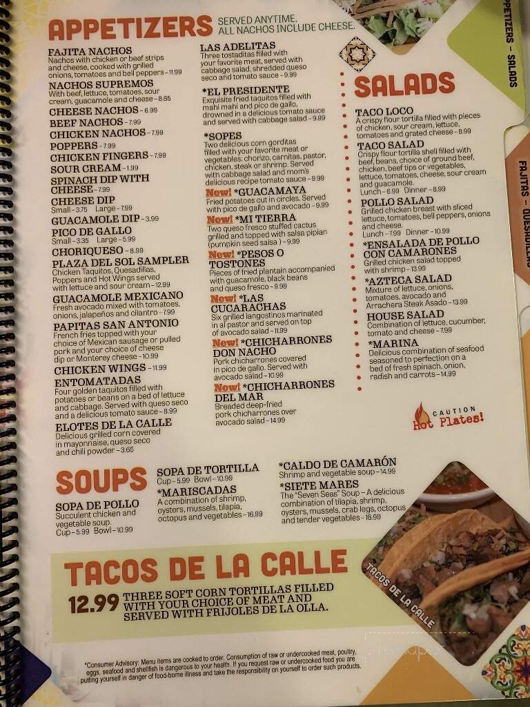 Dos Amigos - Lenoir, NC menu_pic