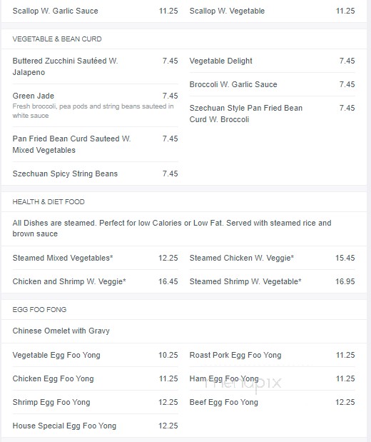 King Jade II Restaurant - North Grafton, MA menu_pic