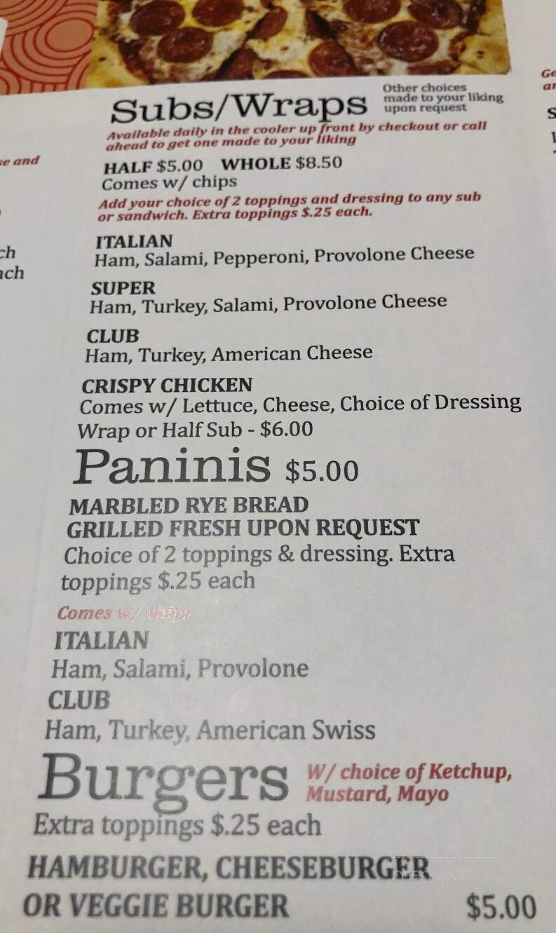 South-Side Party Store - Sandusky, MI menu_pic