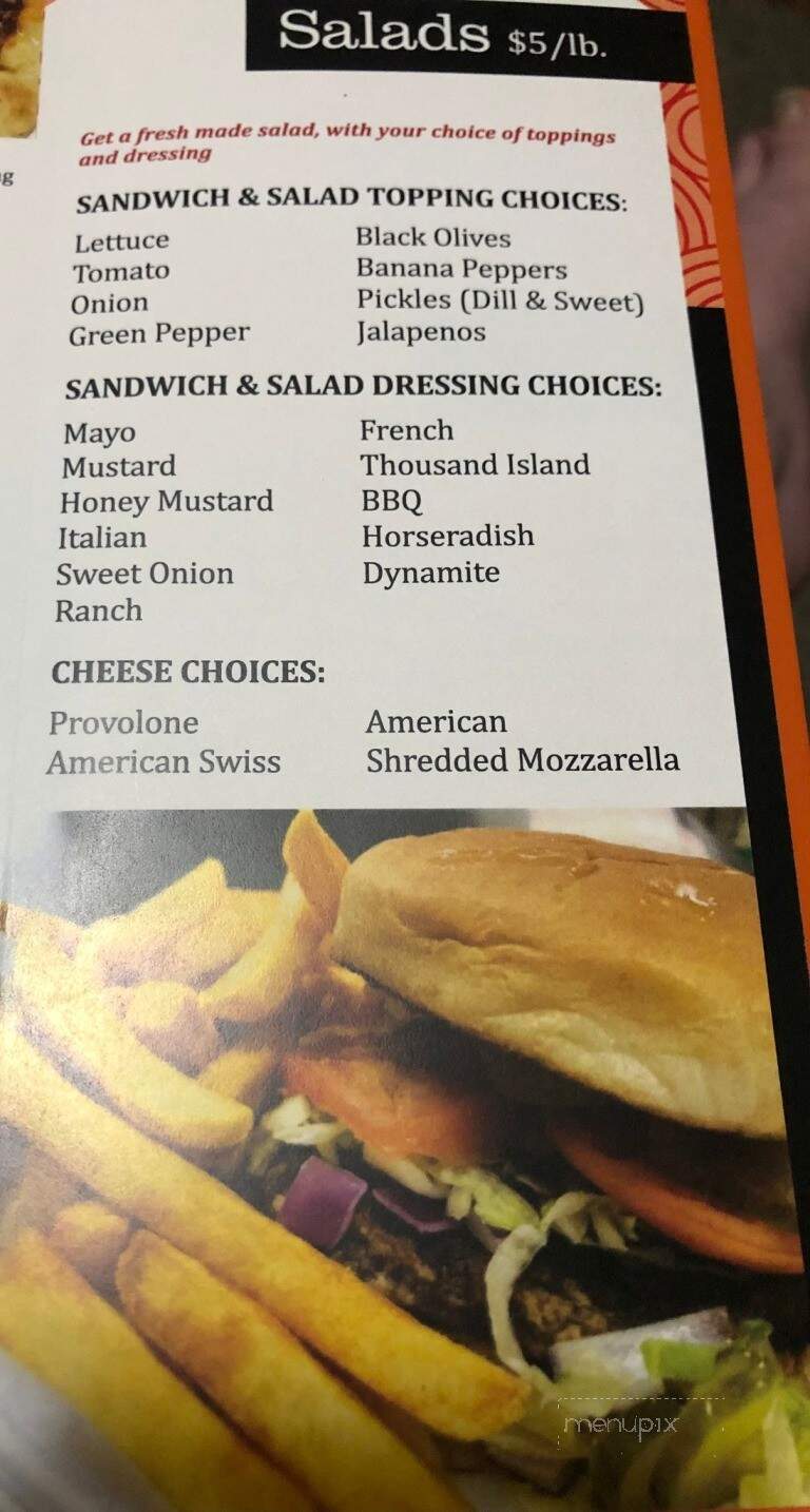 South-Side Party Store - Sandusky, MI menu_pic