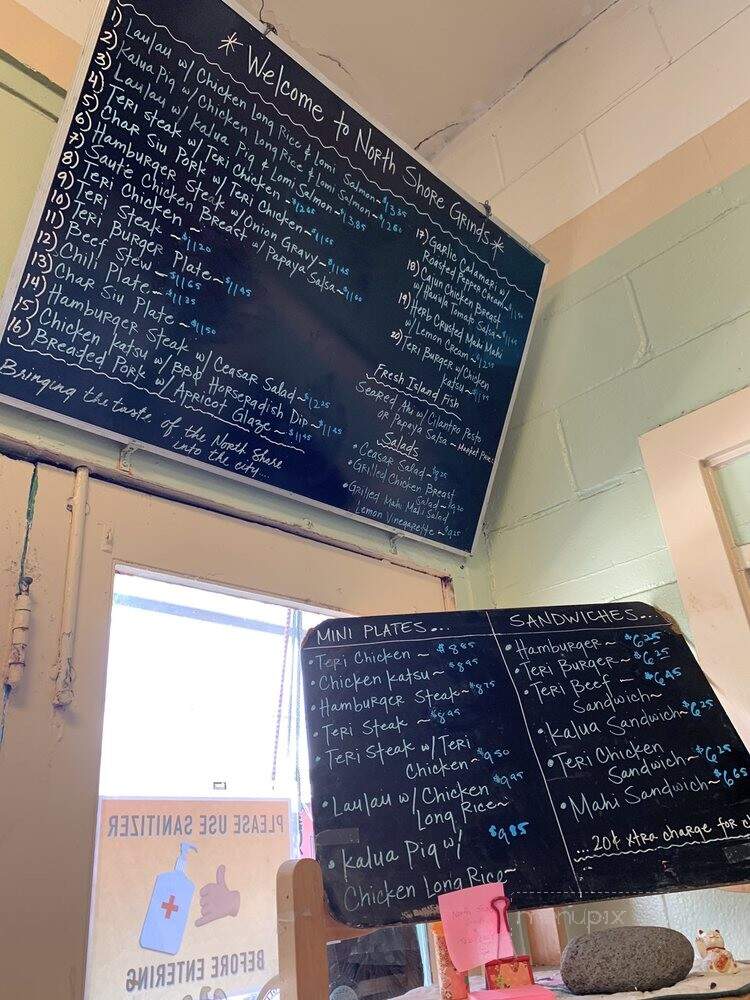North Shore Grinds - Honolulu, HI menu_pic