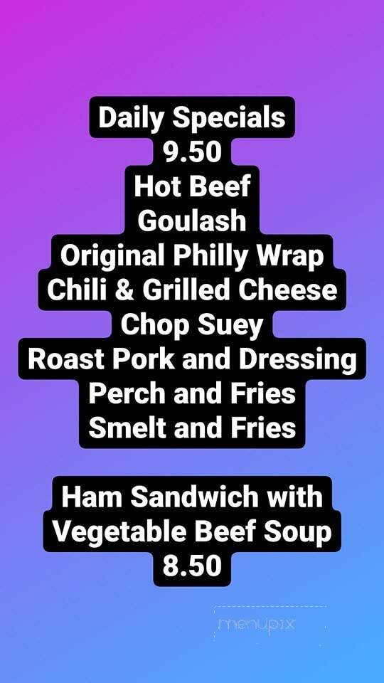 Niko's Landing - Comstock, MI menu_pic