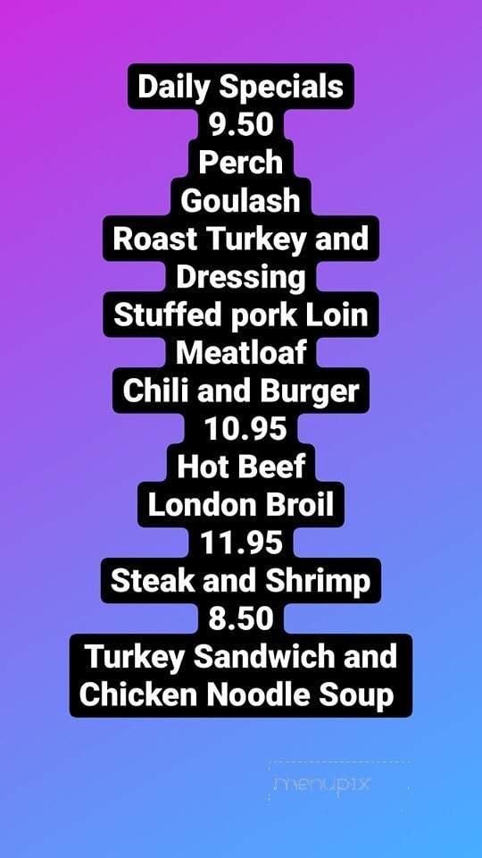Niko's Landing - Comstock, MI menu_pic