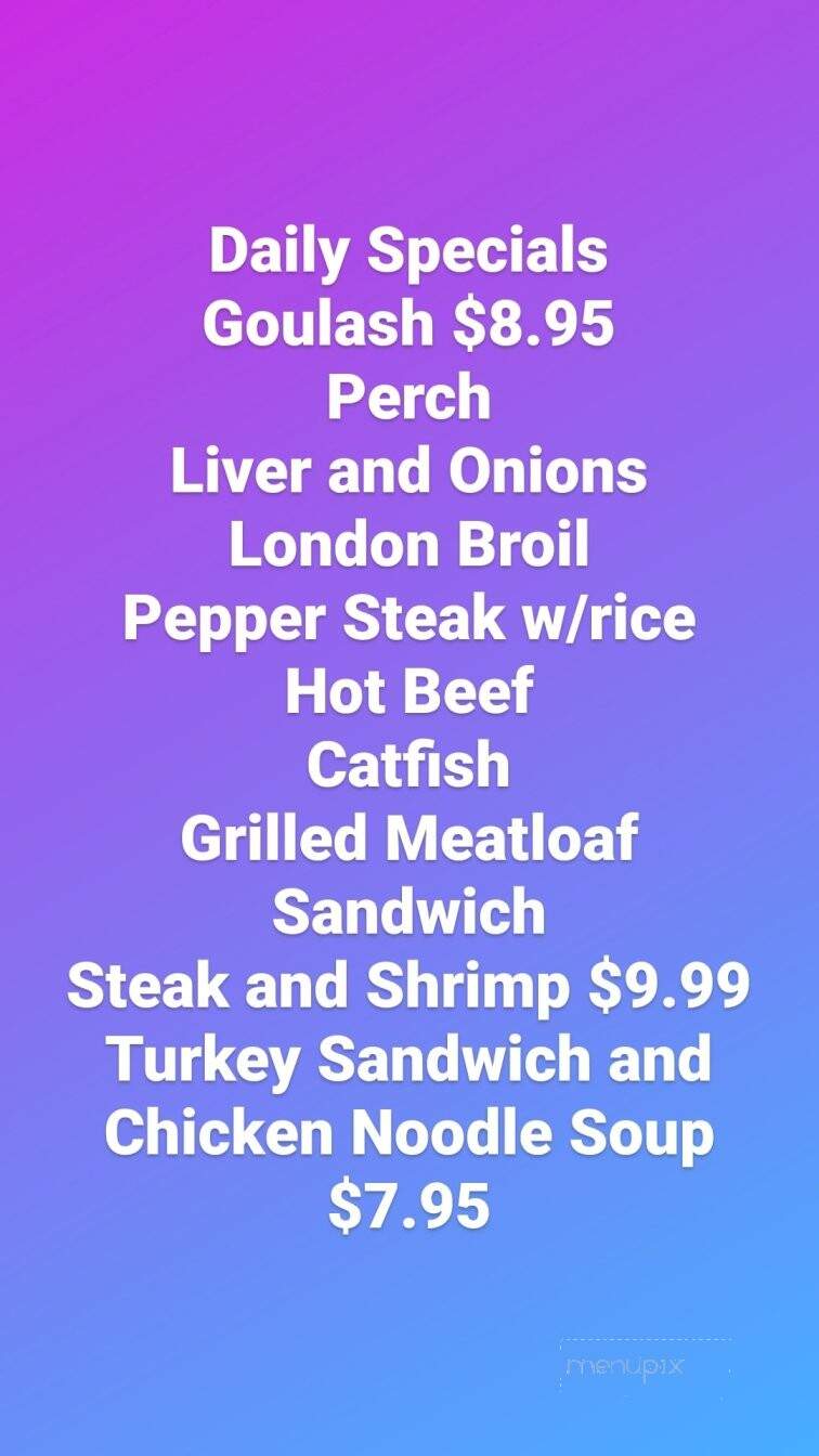 Niko's Landing - Comstock, MI menu_pic