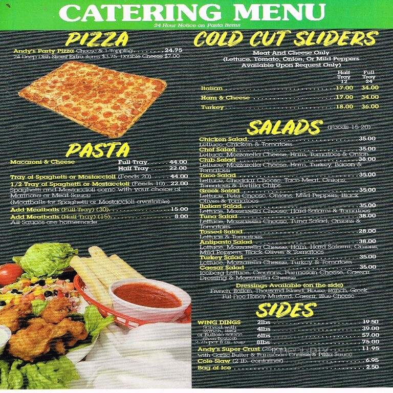 Andy's Pizza & Subs - Southgate, MI menu_pic