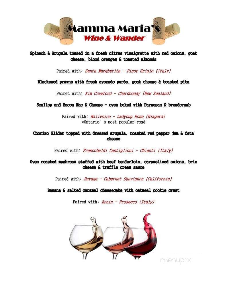 Mamma Maria's Ristorante - Chatham-Kent, ON menu_pic