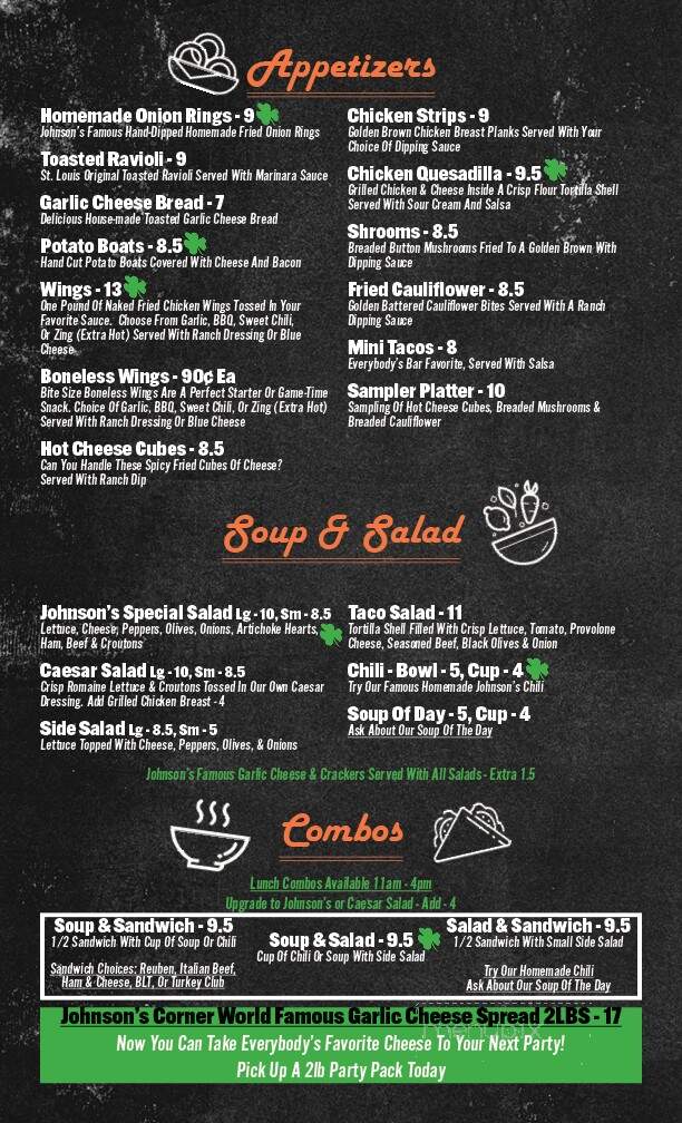 Johnson's Corner Restaurant - Alton, IL menu_pic