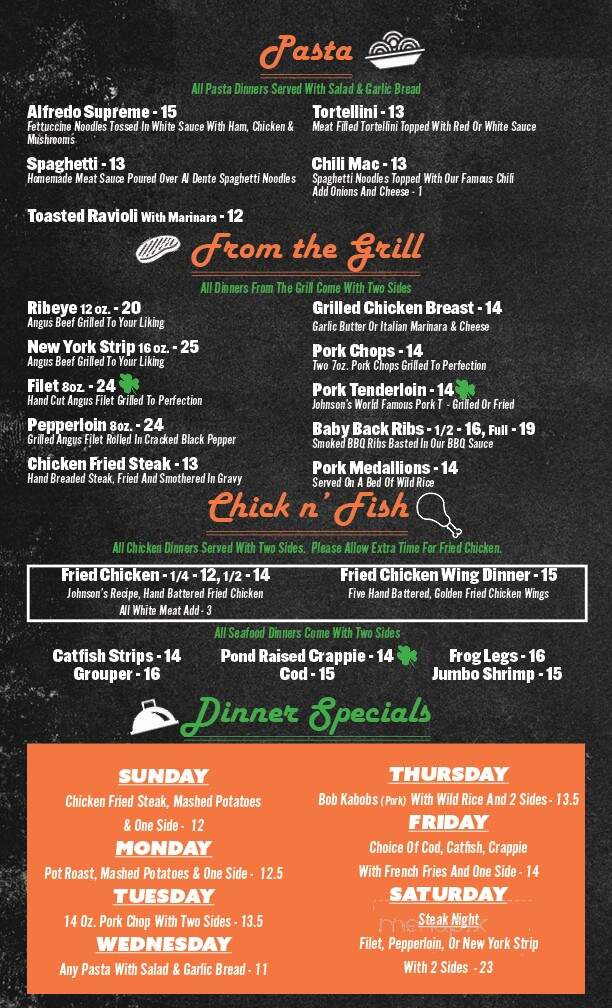 Johnson's Corner Restaurant - Alton, IL menu_pic