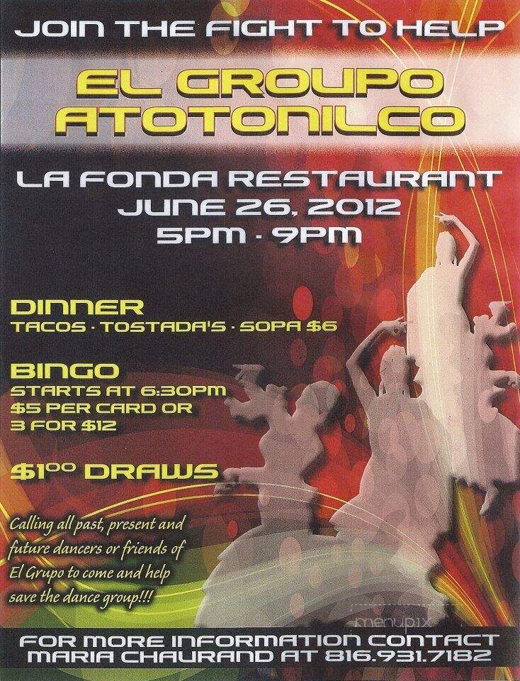 La Fonda El Taquito - Kansas City, MO menu_pic
