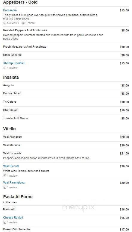 Due Amici - Brielle, NJ menu_pic
