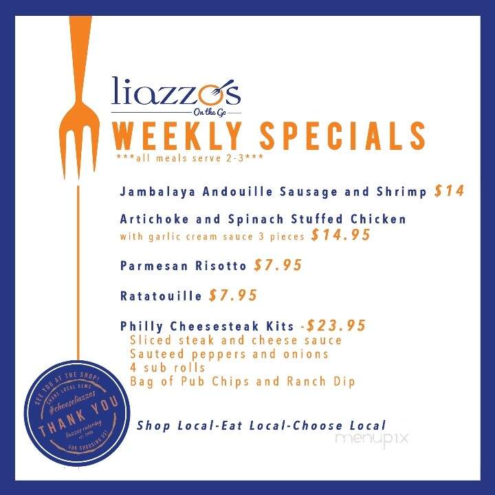 Liazzo's Carry Out - Hickory, NC menu_pic