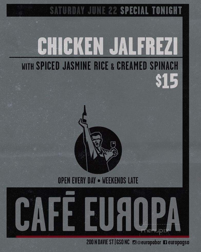 Cafe Europa - Greensboro, NC