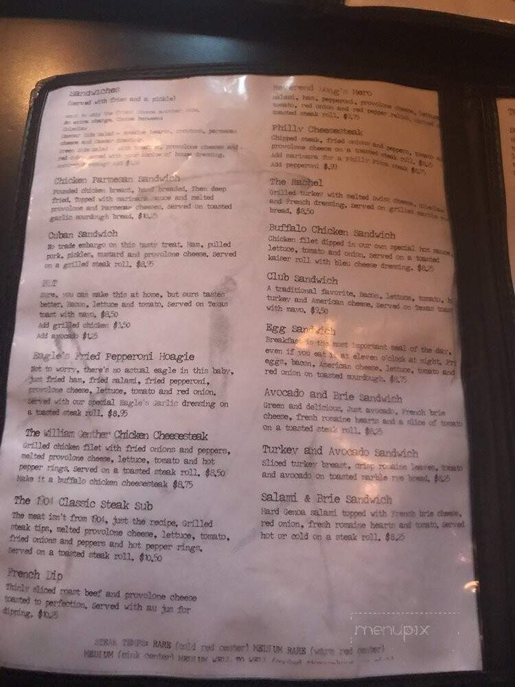 Knickerbocker Tavern - Altoona, PA menu_pic