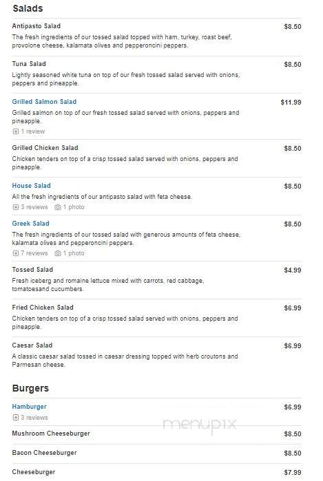 Mythos Restaurant - Taylors, SC menu_pic