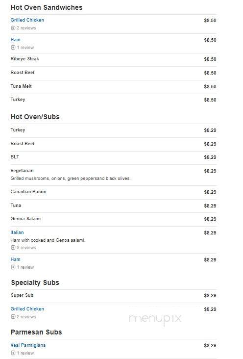 Mythos Restaurant - Taylors, SC menu_pic