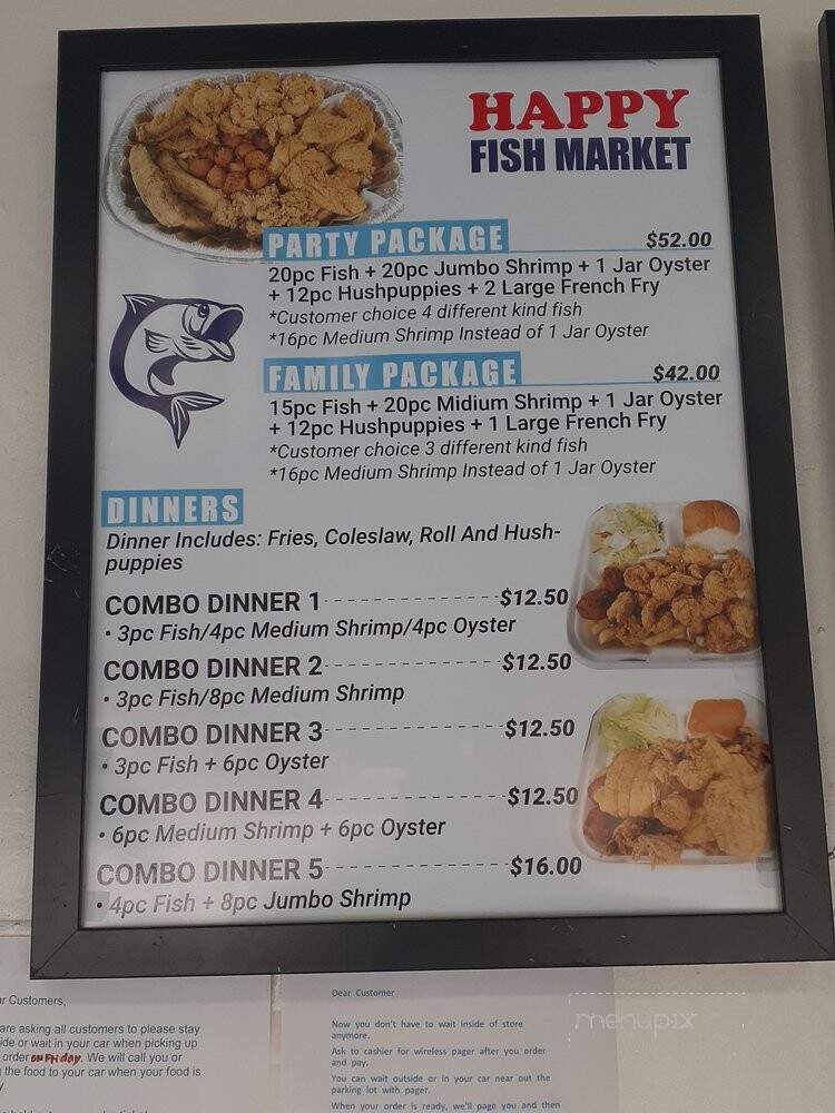Happy Fish Market - Los Angeles, CA menu_pic