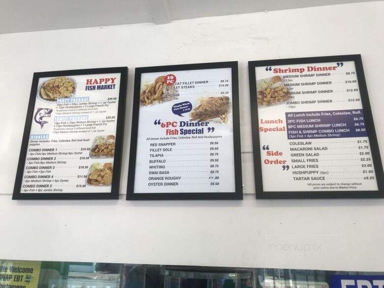 Happy Fish Market - Los Angeles, CA menu_pic
